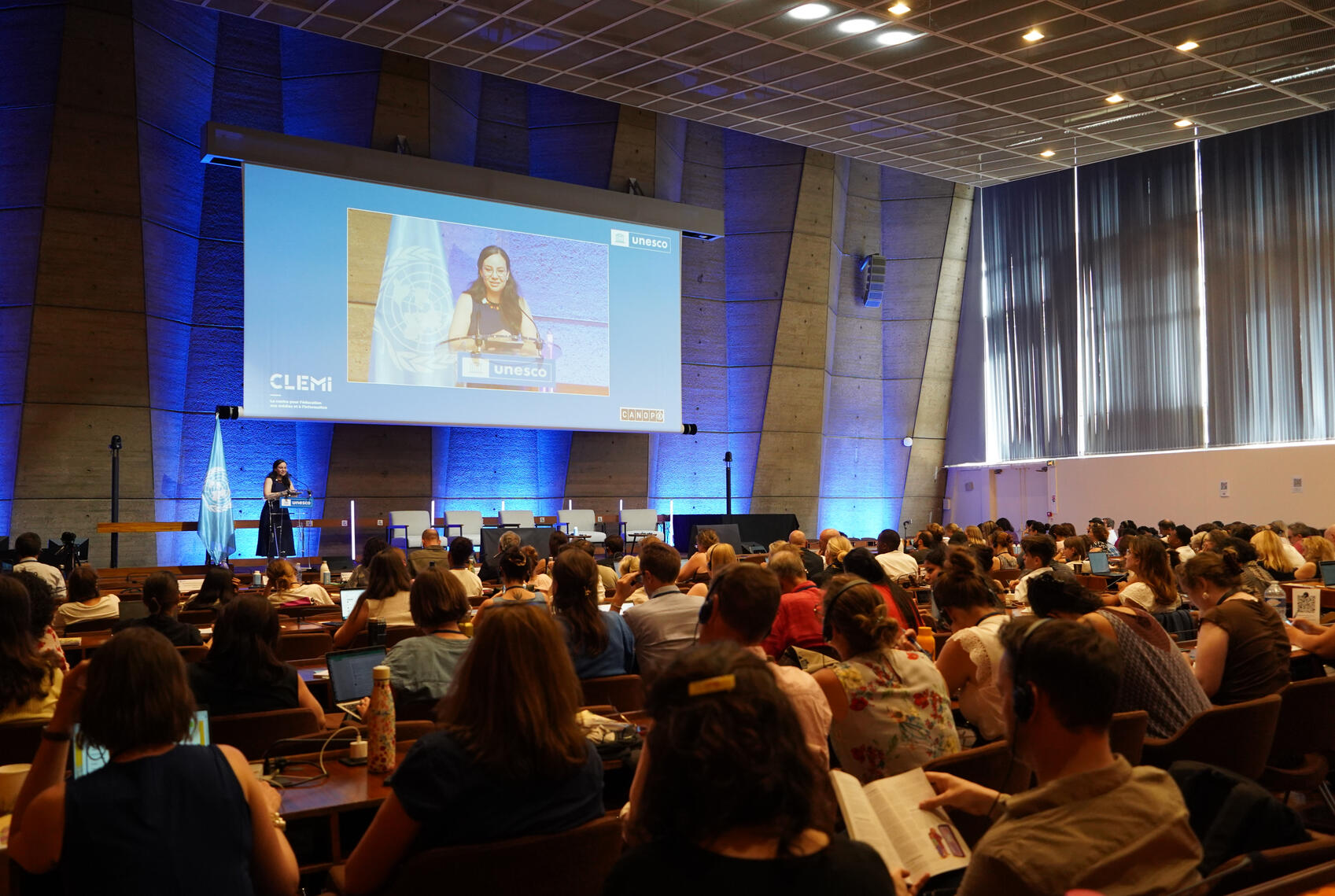 At UNESCO HQs in Paris
